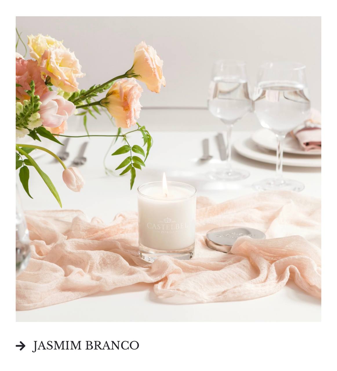 Castelbel Jasmim Branco - Vela Perfumada